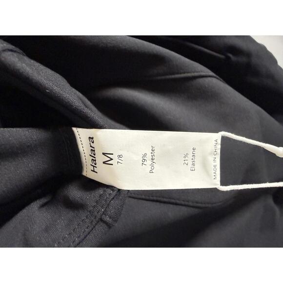 NWT Halara Leggings Black Zipper Pocket 7/8 Length Size Medium - Picture 5 of 6